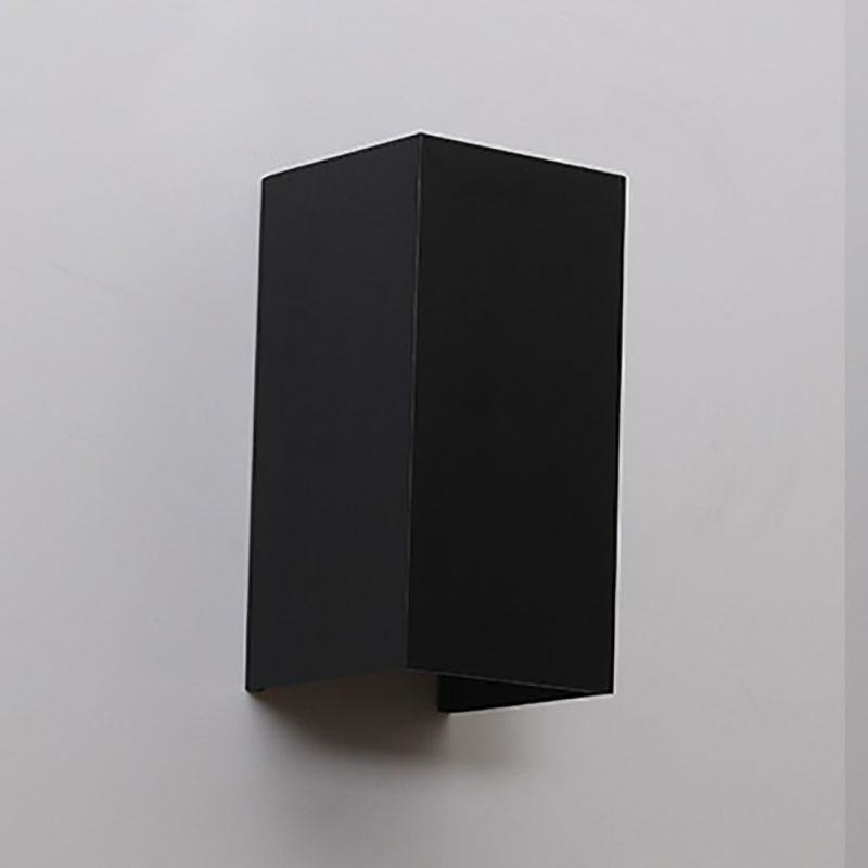 2 Lights Geometric Wall Washer Sconce Modern Style Metal Wall Lighting