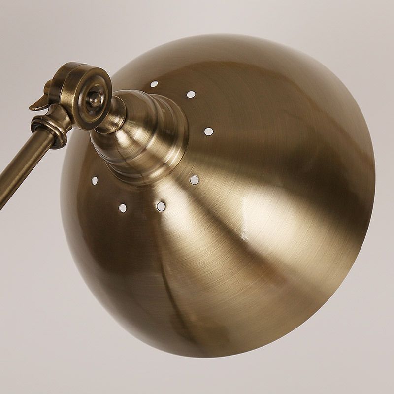 Dome 1 Light Table Lamp Mid Century Metal Night Table Lamps for Bedroom