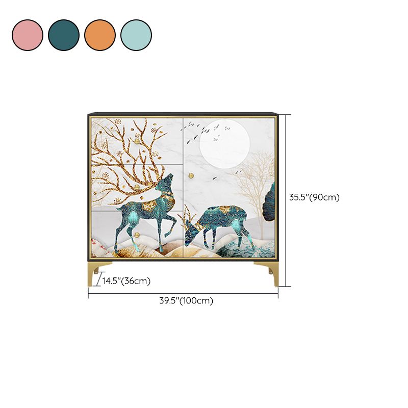 14.04-inch Width Classic Glam Storage Chest Solid Wood Storage Chest Dresser