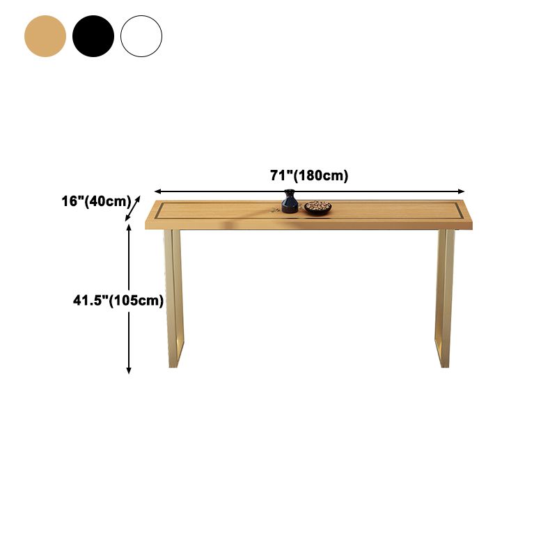 Table de bar à cocktails en bois nordique gold frame bar-hauteur de hauteur pour salle à manger