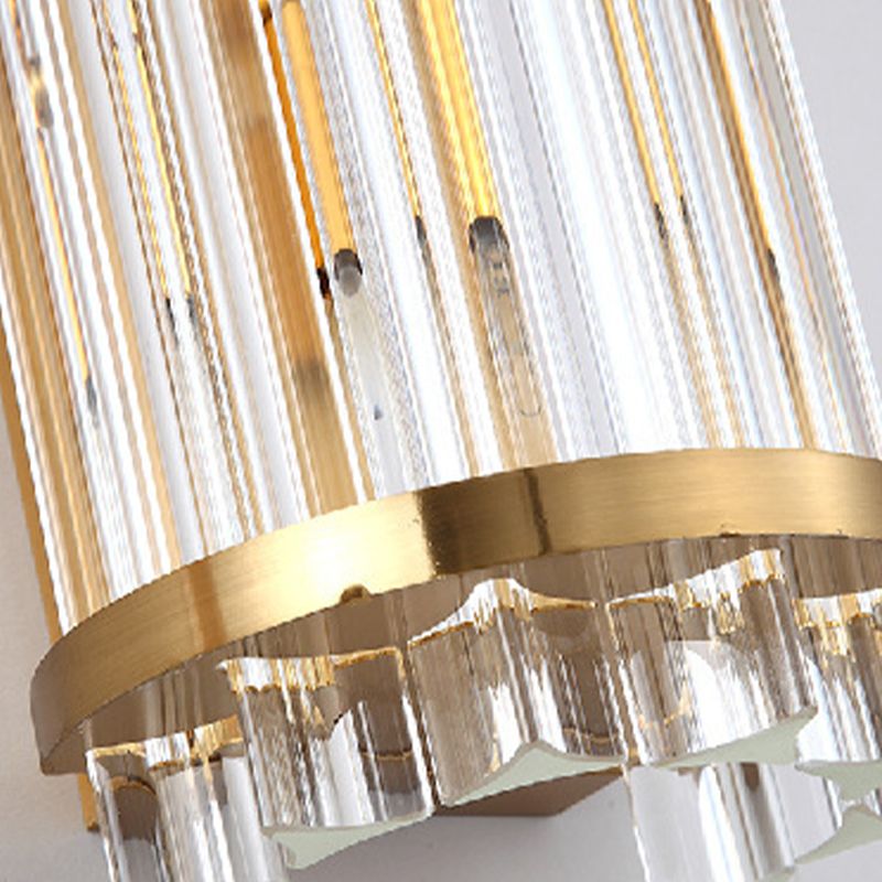 Geometric Wall Mount Lighting Simple Crystal 1 Light Wall Mounted Light for Bedroom