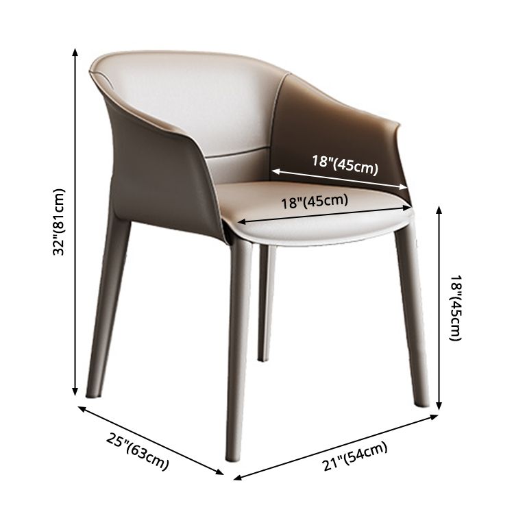 Chaise de salle à manger contemporaine en métal, finition métallique, chaise de salle à manger à dossier solide
