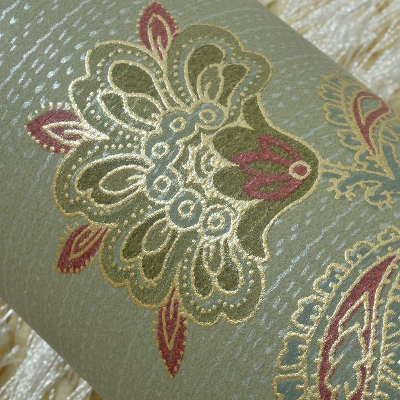 Entwined Blossoms Wallpaper Roll 33 ft. x 20.5 in Wall Covering for Bedroom in Grey and Green