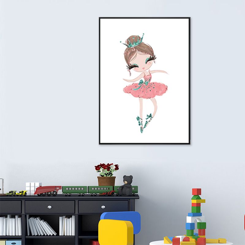 Toile d'art de Ballet pour filles, Style enfants, couleur Pastel, décoration murale de danse pour intérieur de maison