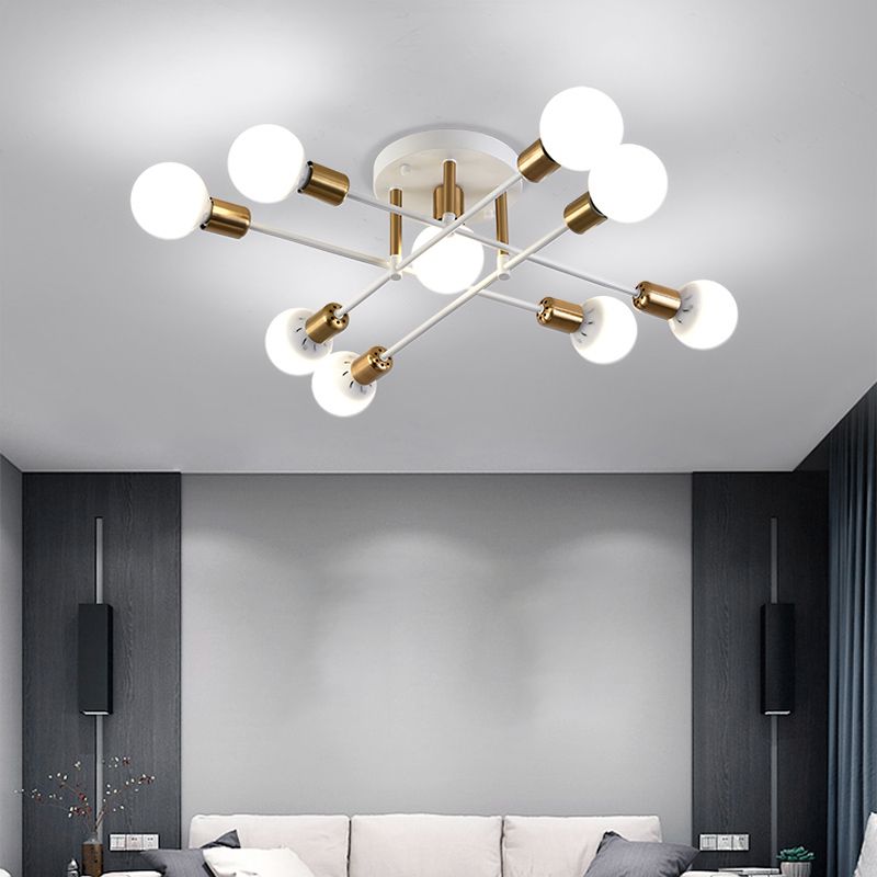 Nordic Style Iron Ceiling Lamp Adjustable Ceiling Light for Living Room