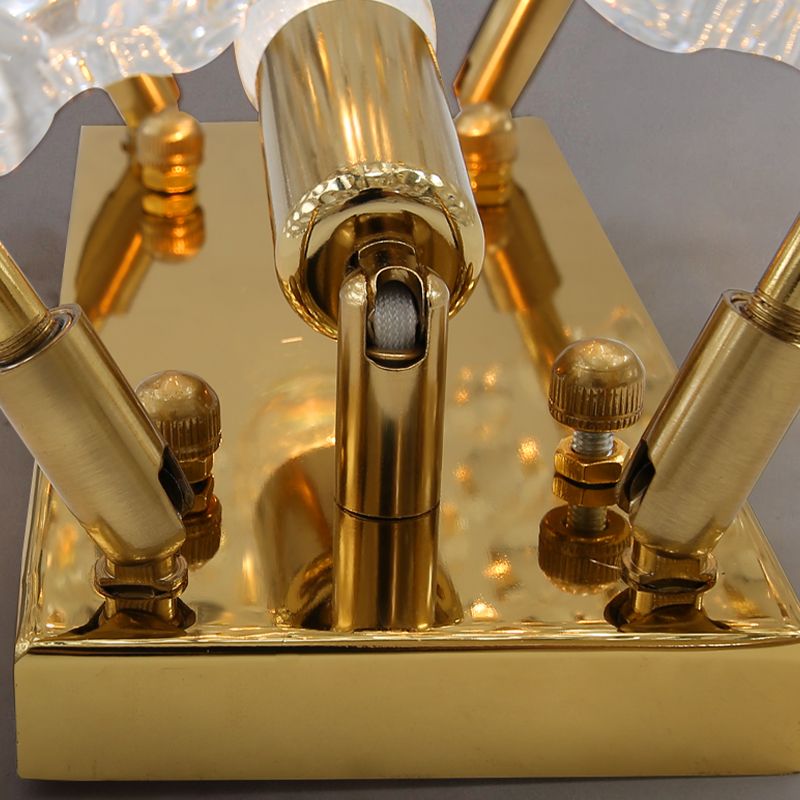 Modern Style Wall Light Crystal Sconces in Transparent for Bedroom