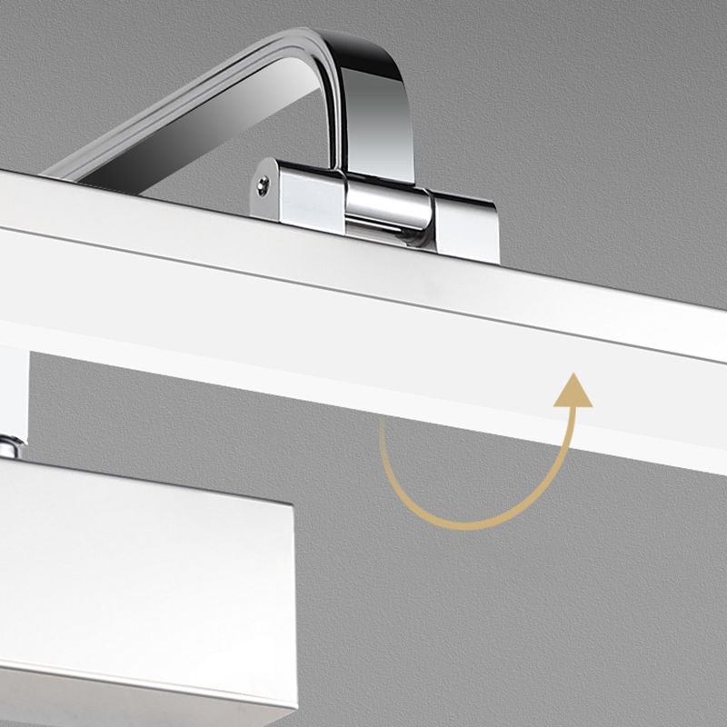 Metal Wall Mounted Light Fixture LED Vanity Wall Sconce with Curved Arm