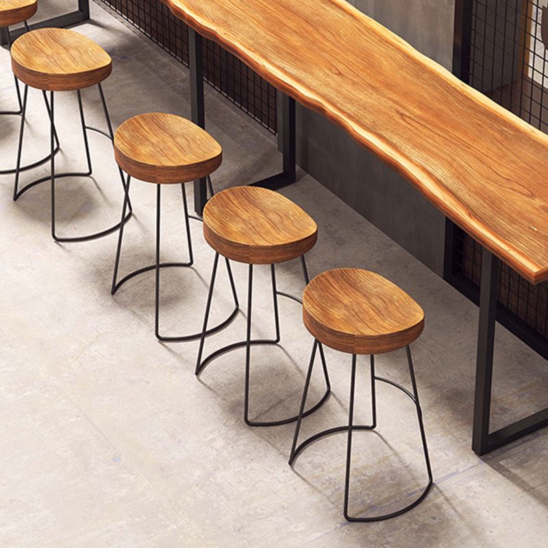 Solid Wood Counter Height Dining Table Rectangle Bar Dining Table