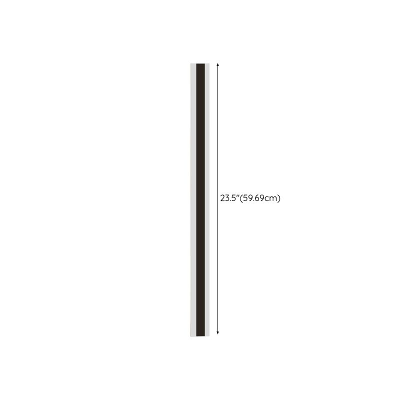 Linear Wall Lighting Simplicity Metal 1 Light Wall Sconces in Black