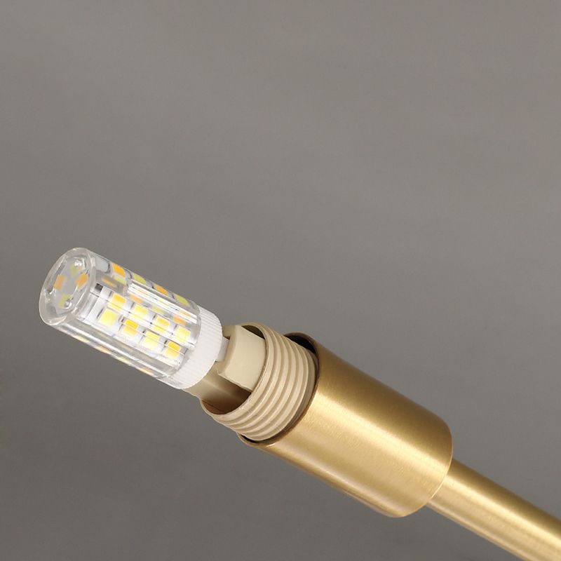 Contemporary Clear Glass Hanging Light Fixtures Starburst Sockets Chandelier for Living Room