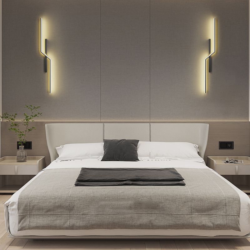 Minimalist Style Aluminum Wall Light Linear LED Wall Sconce for Living Room