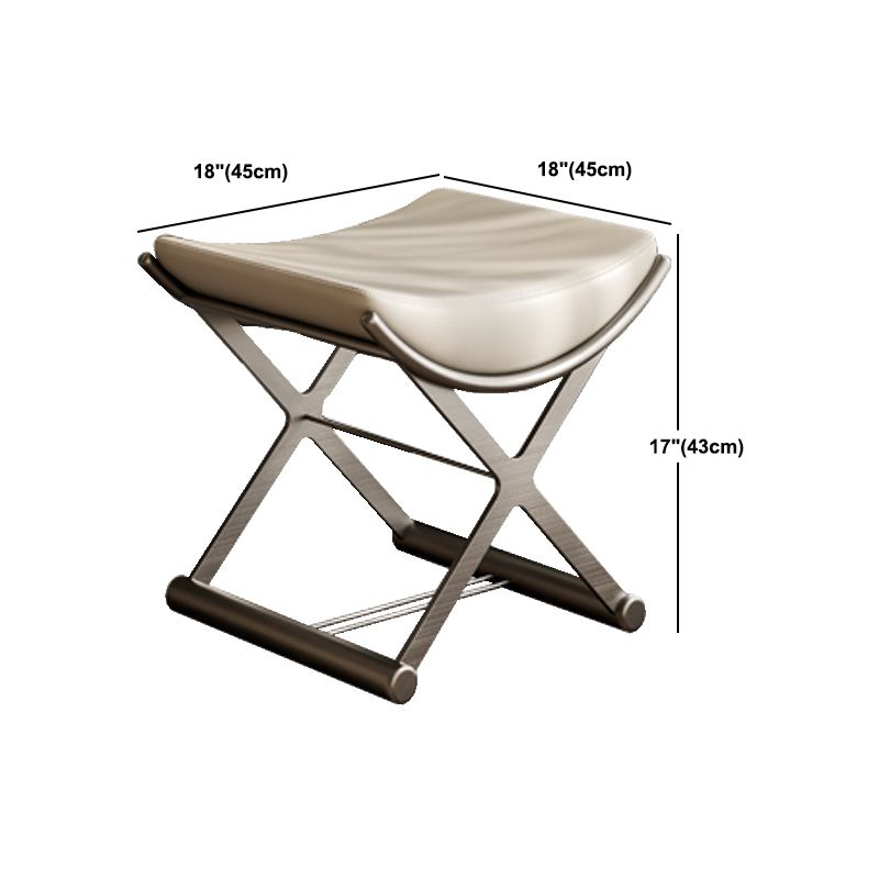 Makeup Vanity Table With Drawer and White Stool Set for Bedroom