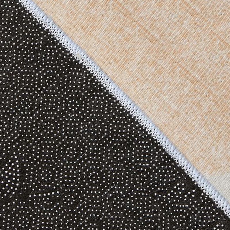 Brauner moderner Teppich Polyester Farbe Stück Teppich waschbarer Innenteppich für Wohnzimmer