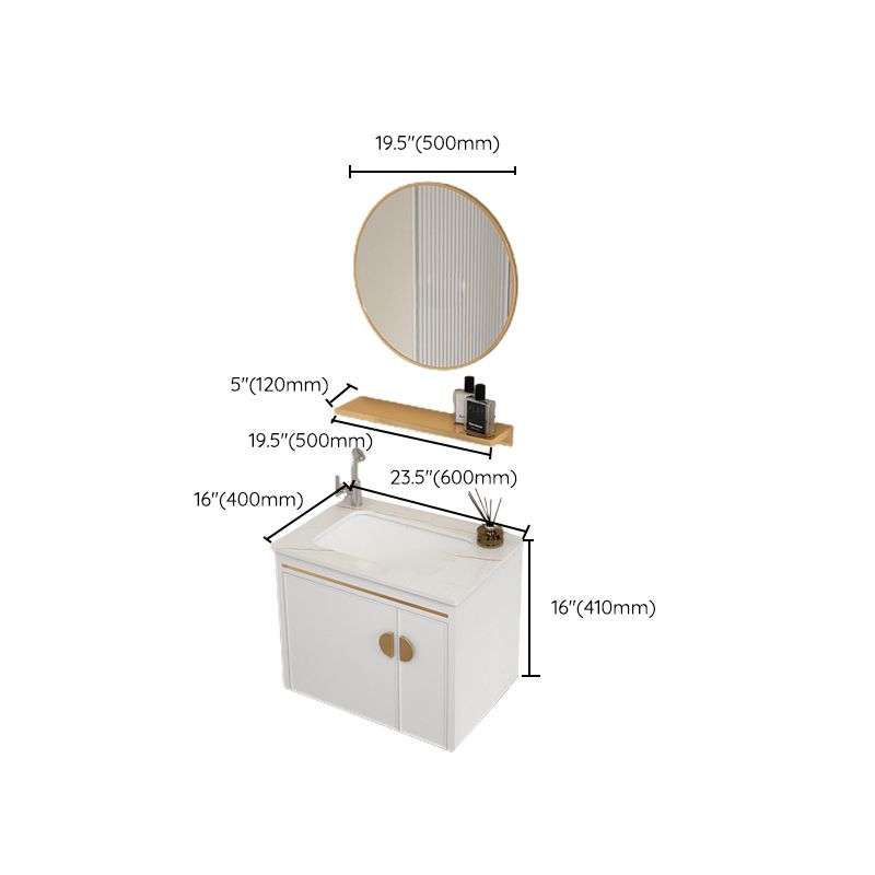 Gorgeous Sink Cabinet Free-standing Standard Space Saver Vanity with Mirror