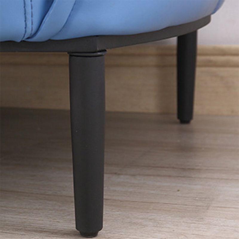 31.89" Mid-century Style Single Sofa Chair PU Leather Flared Arms Chair