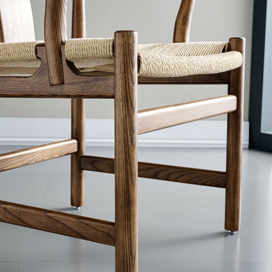 Sillas de comedor tradicionales de madera maciza, sillones de cocina con respaldo de listones