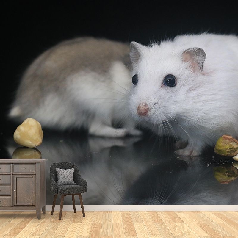 Customized Contemporary Hamster Mural Mildew Resistant for Sitting Room Bedroom