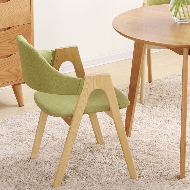 Chaise de salle à manger en bois de Style Glam, finition mate, dossier solide, pour la maison