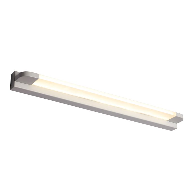 Metal Linear Shade Wall Sconce Modern Style 1-Light Mirror Wall Mount Light Fixture