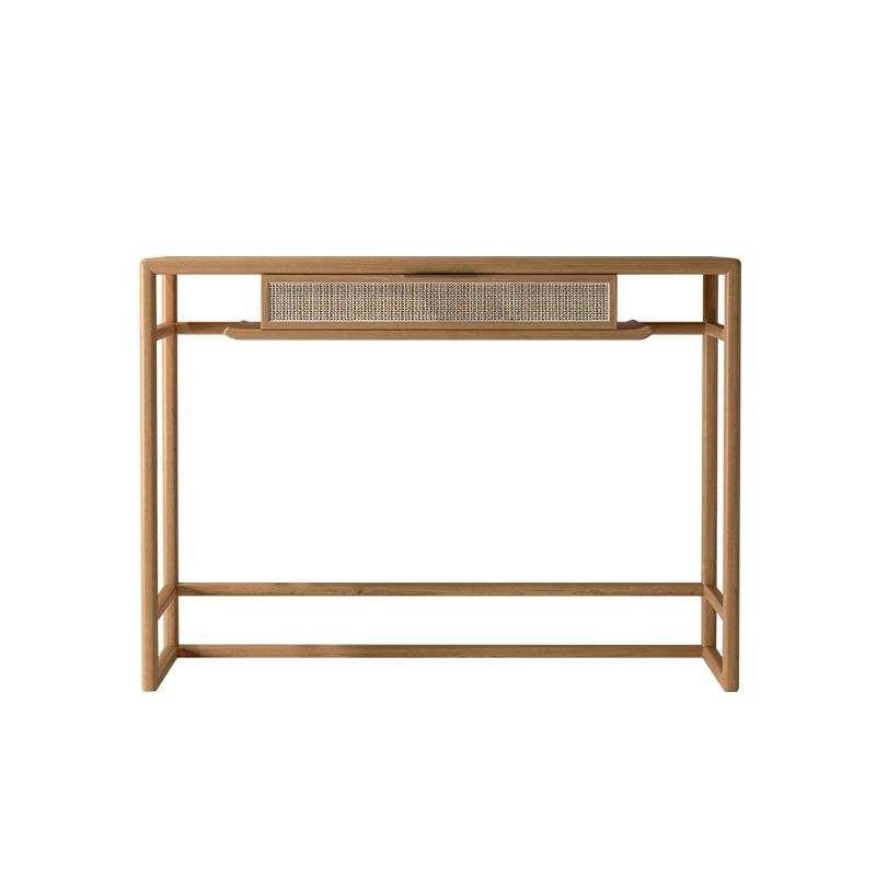 Rectangle Shape Contemporary Console Table Natural/Brown Ash Console Sofa Table