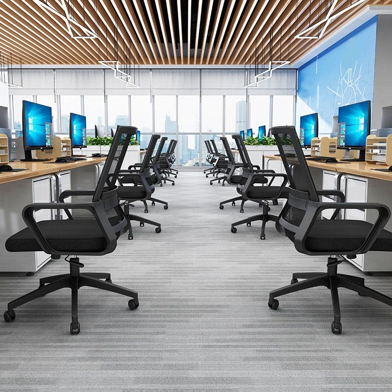 Modern Desk Chair Mesh Ergonomic Computer Chair Mid-Back Chair with Wheels