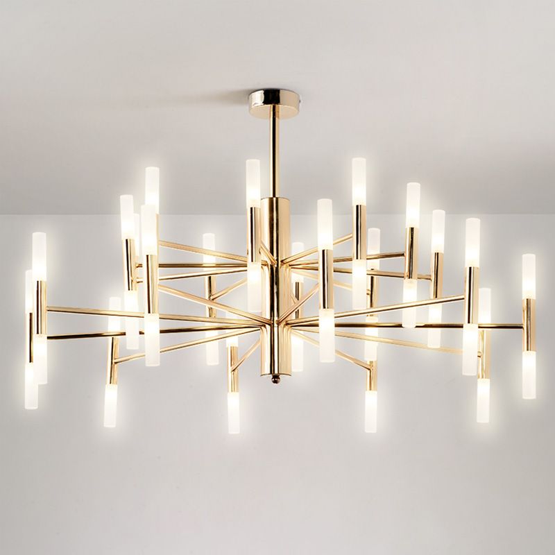 Lumières suspendues postmodernes Chandelier en métal pour le salon du salon