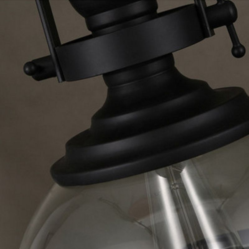 1 Luce a cupola leggera Luce industriale in vetro a sospensione per la caffetteria