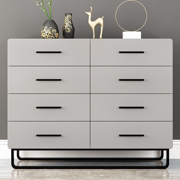Contemporary Vertical Chest Wood Chest with Drawers for Bedroom