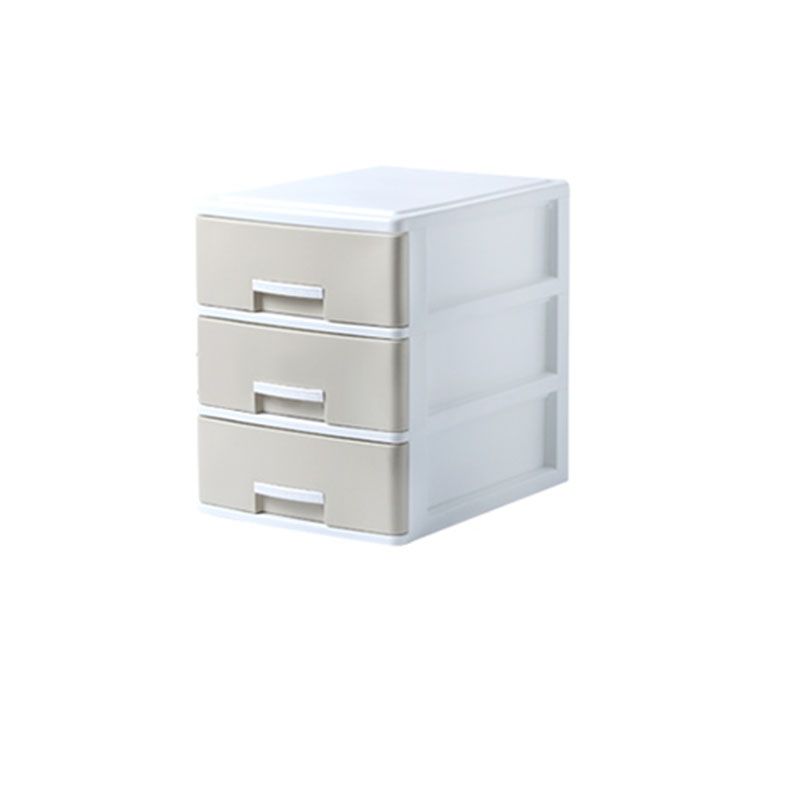 Vertical File Cabinet Plastic Modern Filing Cabinet with Drawers for Home Office