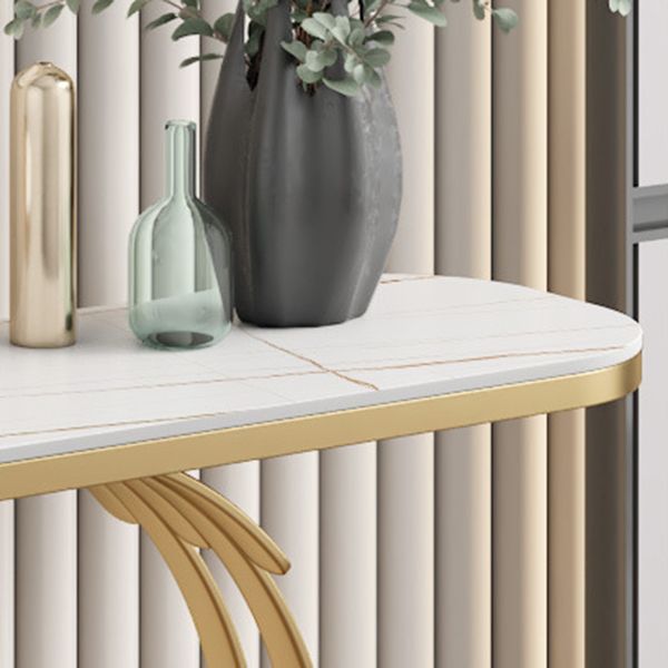 31" H Glam Console Accent Table Antique Finish Console Sofa Table