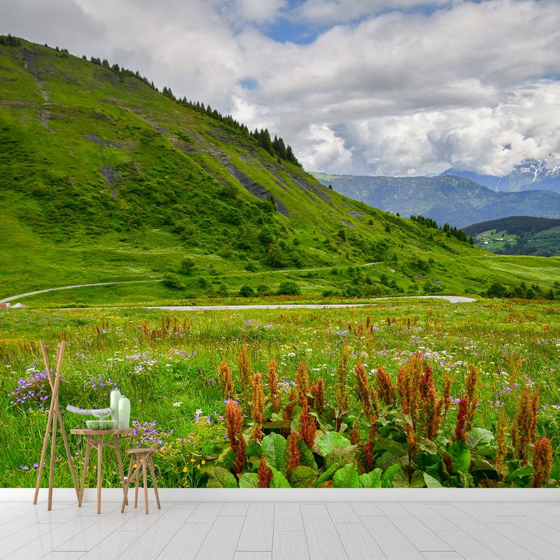 Mountain Landscape Contemporary Stain Resistant Wall Decor for Sleeping Room