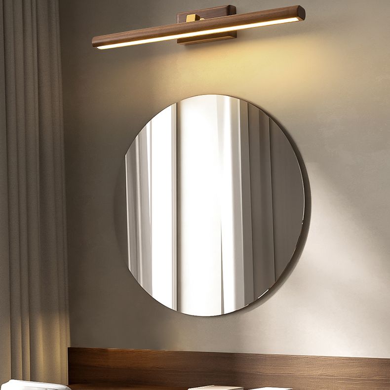 Houten wandbevestiging lamp eigentijdse ijdelheid muurlichtwijken voor badkamer
