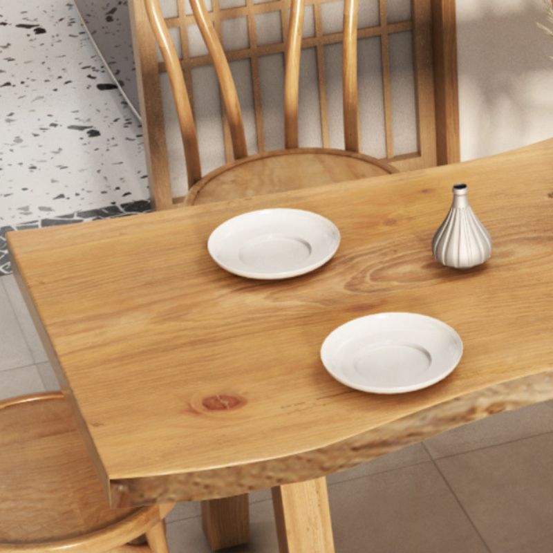 Industrial 1/4/5/6 Pieces Dining Set Rectangle Wood Dining Table for Dining Room