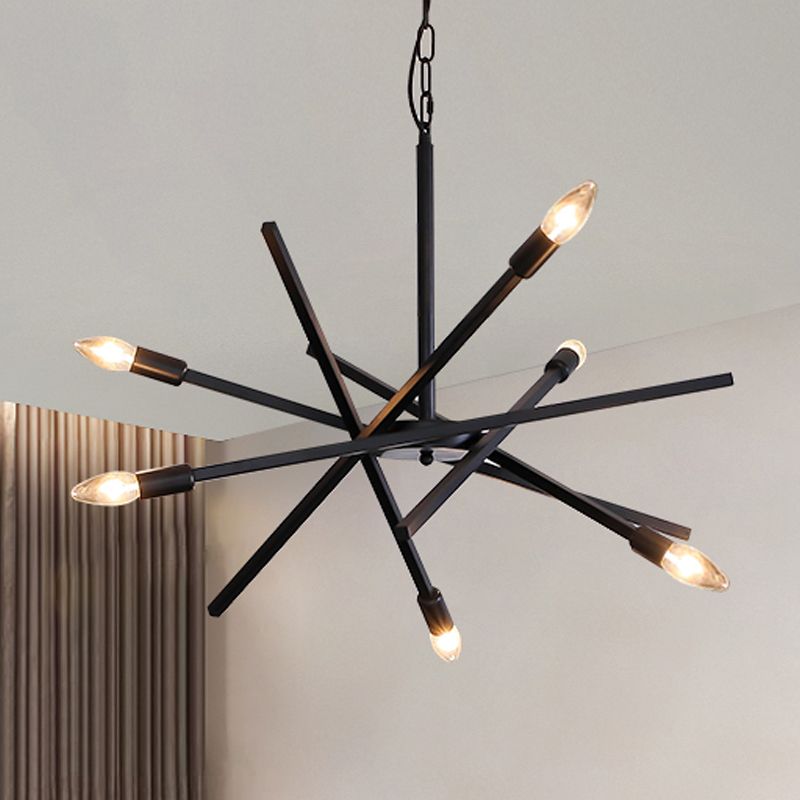 Sputnik kroonluchter lamp Eenvoudige lijnontwerpverlichtingsarmatuur voor woonkamer