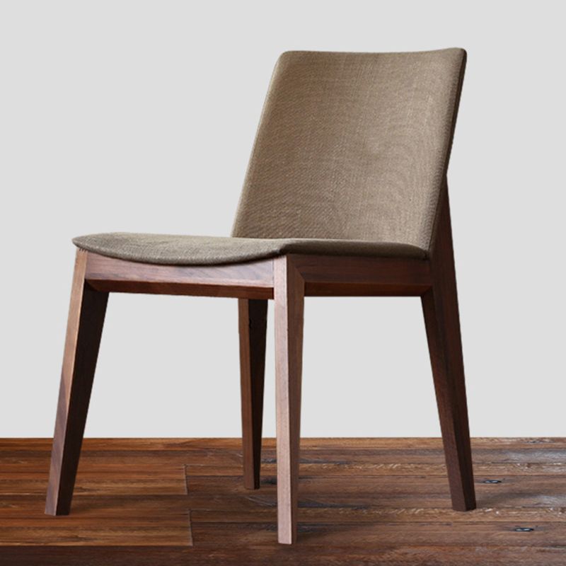 Wood Kitchen Armless Dining Chairs Contemporary Parsons Chairs