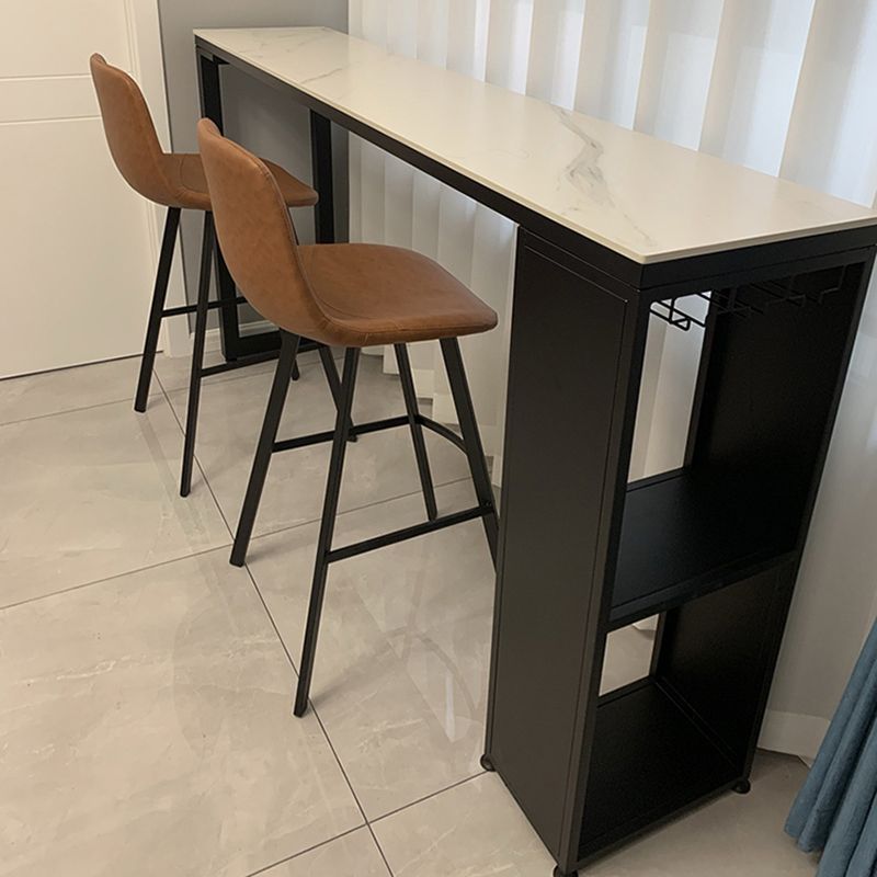 Indoor 1/2/3 Pieces Pub Dining Set Industrial Table and Stool Set with Storage