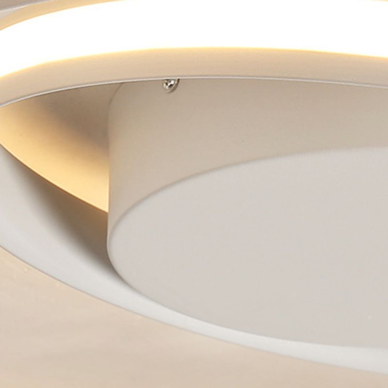 Moderne Minimalistische Indoor LED Plafondlamp Aluminium Lineaire Flush Mount met Silicone Shade