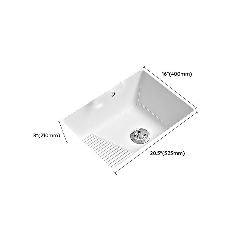 Modern Vessel Lavatory Sink Porcelain with Faucet Bathroom Sink