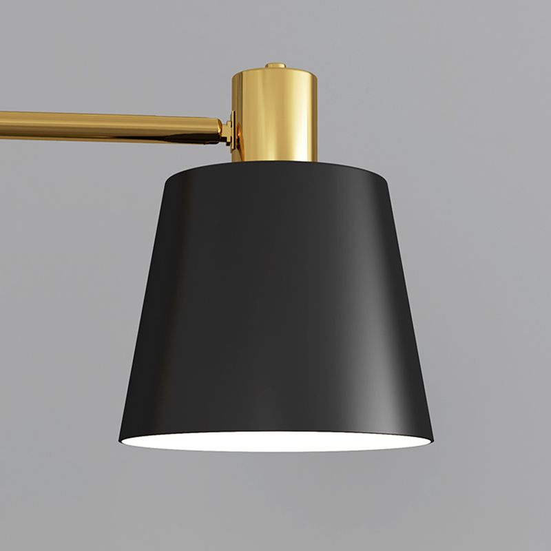 Lámpara de mancha de metal de estilo nórdico Cilindro de forma de tono de piso con mesa de té para dormitorio