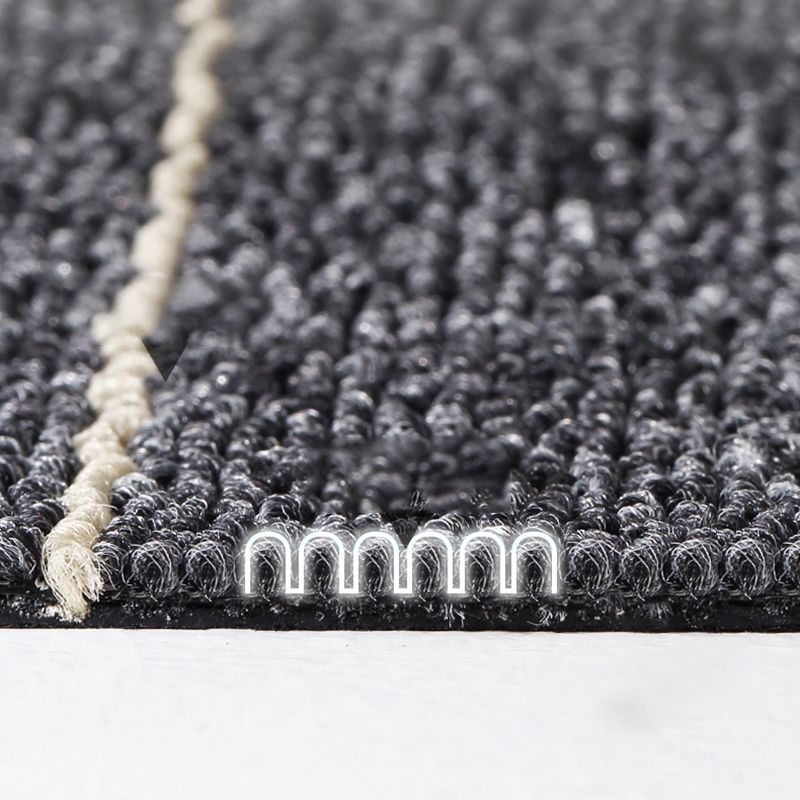 Gray Tone Level Loop Carpet Tile Solid Color Indoor Office Carpet Tile