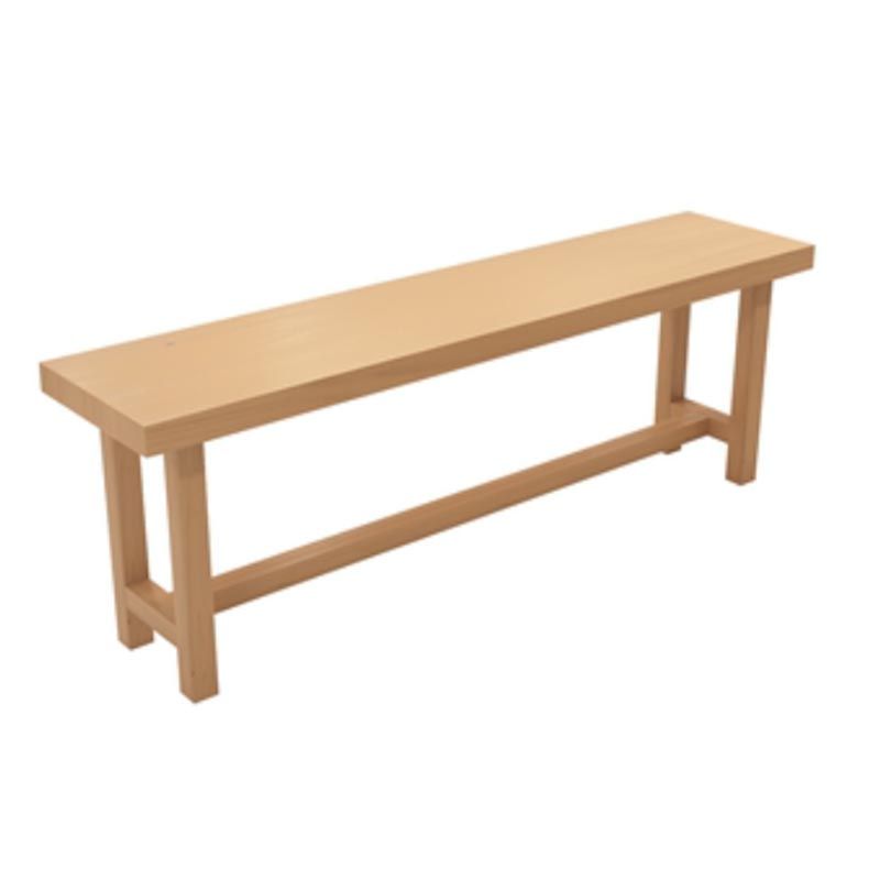 Modern Rectangle Table and Stool Set 1/2/6/11 Pieces Solid Wood Bar Table Set in Natural