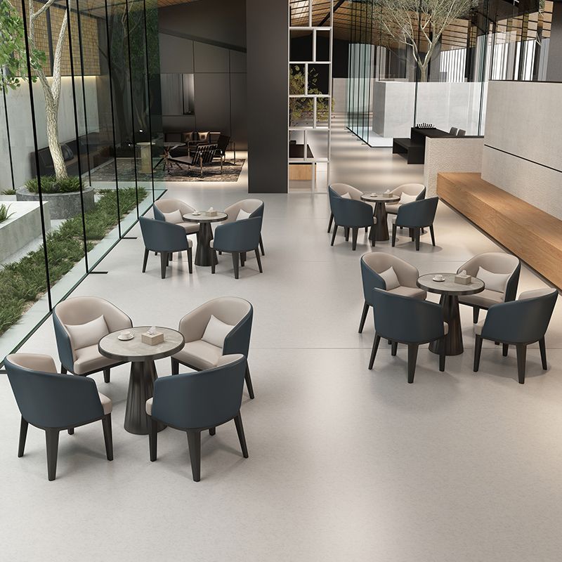 Modern Style Upholstered Home Dining Arm Chair for Dining Room