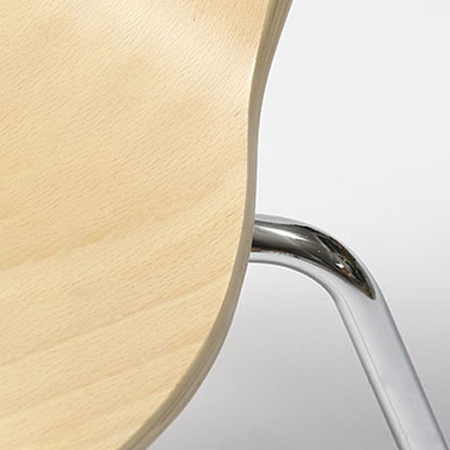 Chaises latérales de salle à manger en bois massif de Style moderne, chaise sans bras à dossier solide pour usage domestique