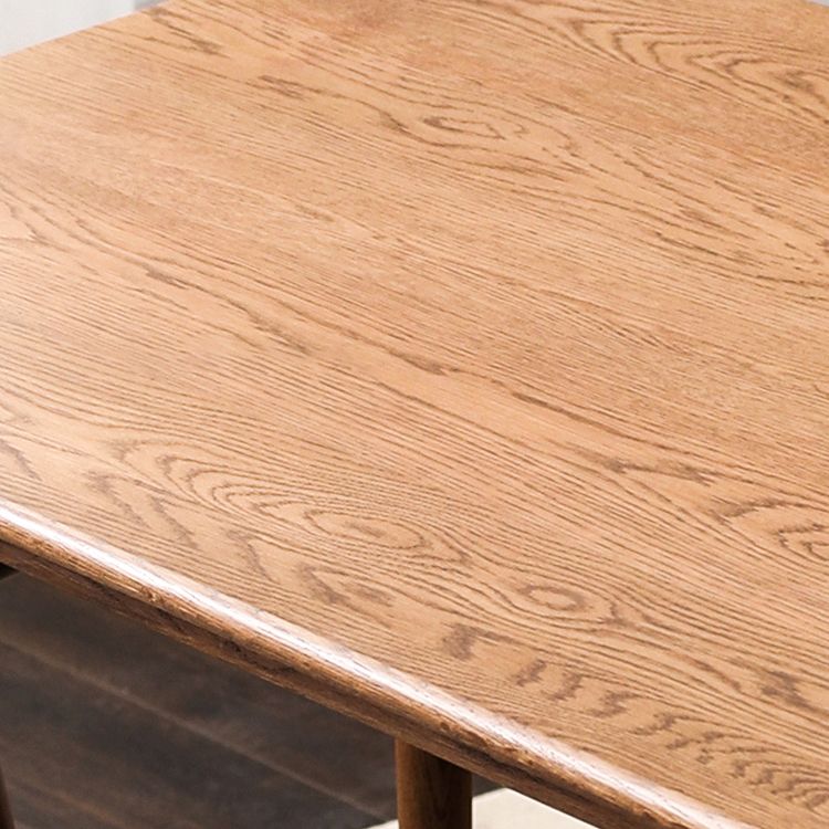 Mesa de comedor de madera rectangular mesa blanca moderna en la naturaleza con 4 patas