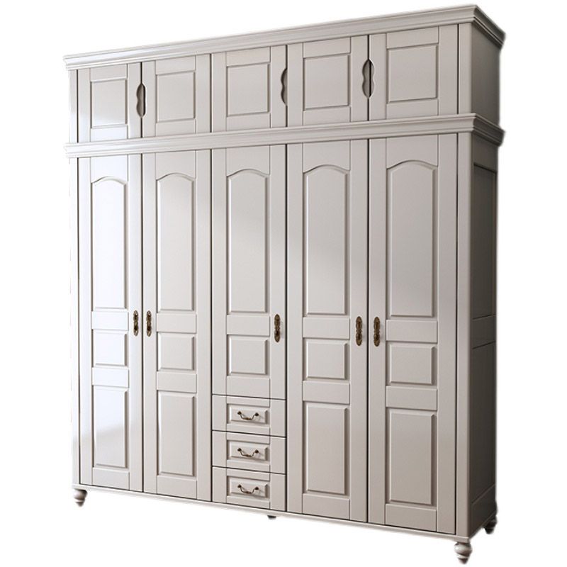 French Country Style Wardrobe Armoire Wooden Wardrobe for Home