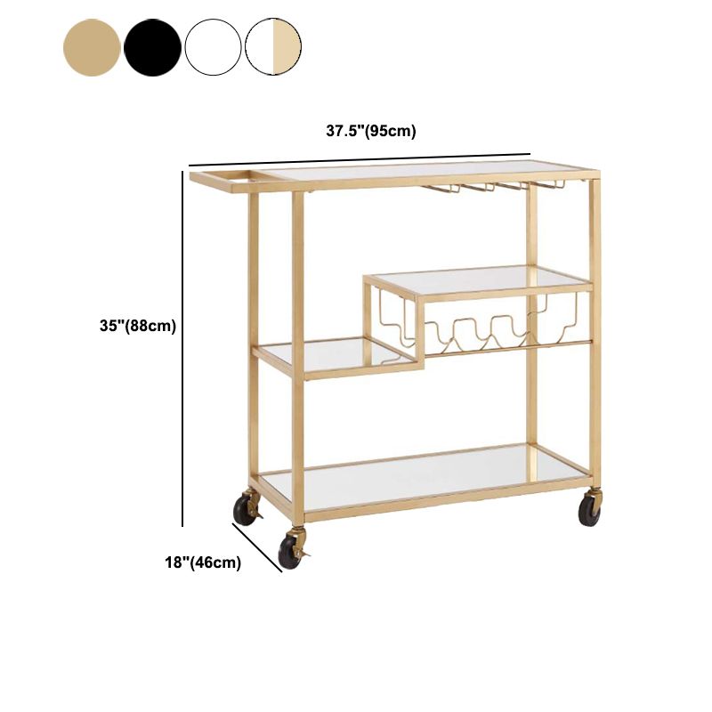 34.65" High Contemporary Rectangle Prep Table Rolling Metal Prep Table for Kitchen