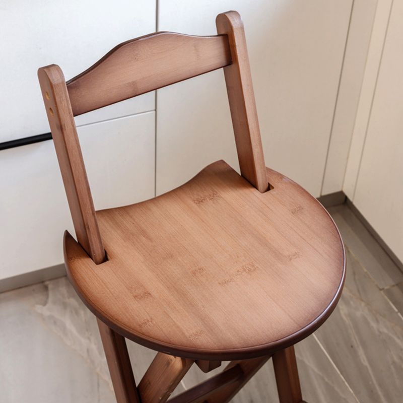 Contemporary Solid Wood Barstool Folding Bar Stool for Restaurant