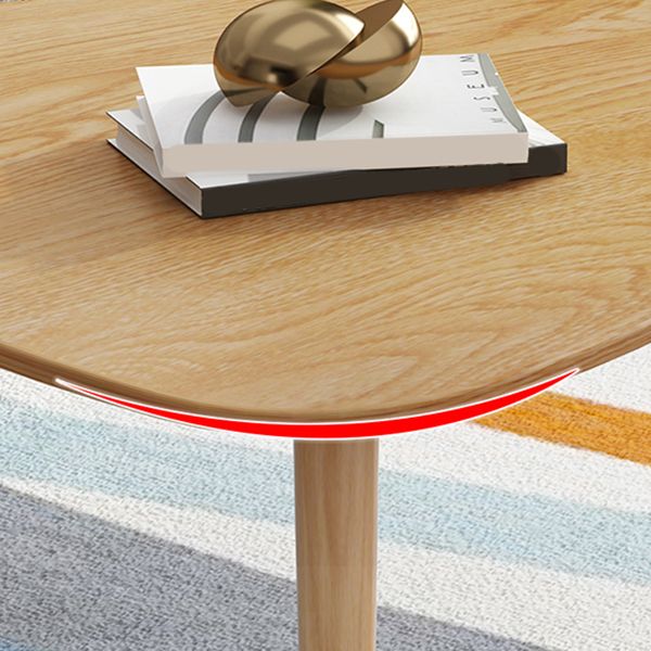 Contemporary Coffee Table Wooden 3 Legs Coffee Cocktail Table