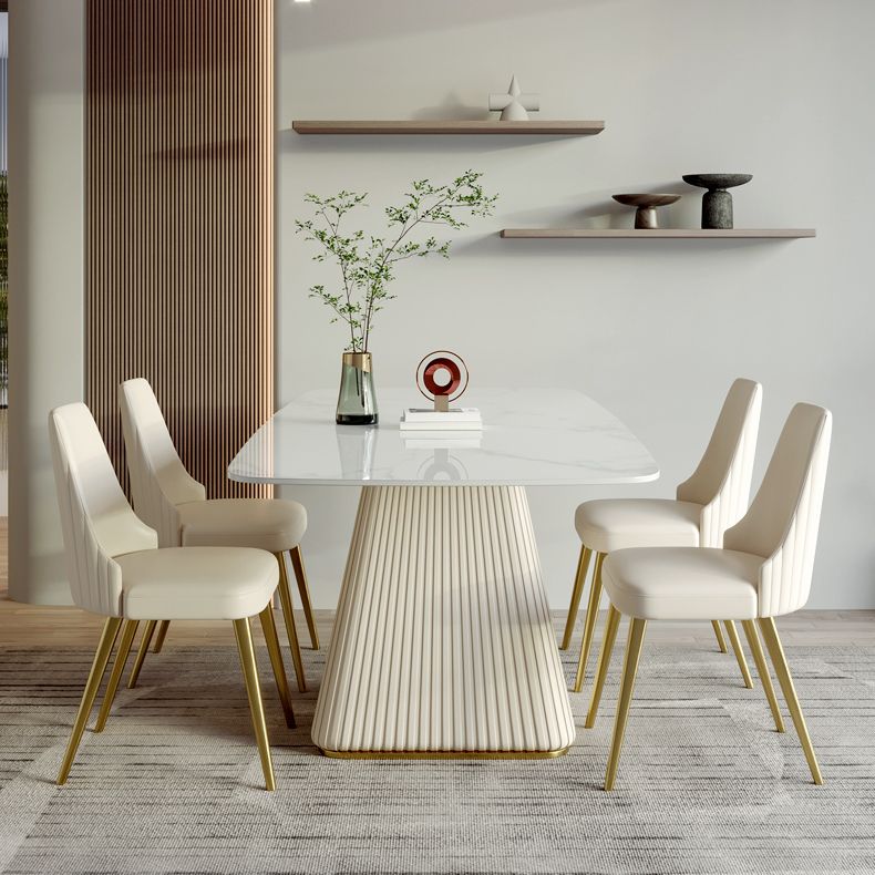 Designer Style Home Dining Room Set 1/4/5 Pieces Sintered Stone Dining Table Set