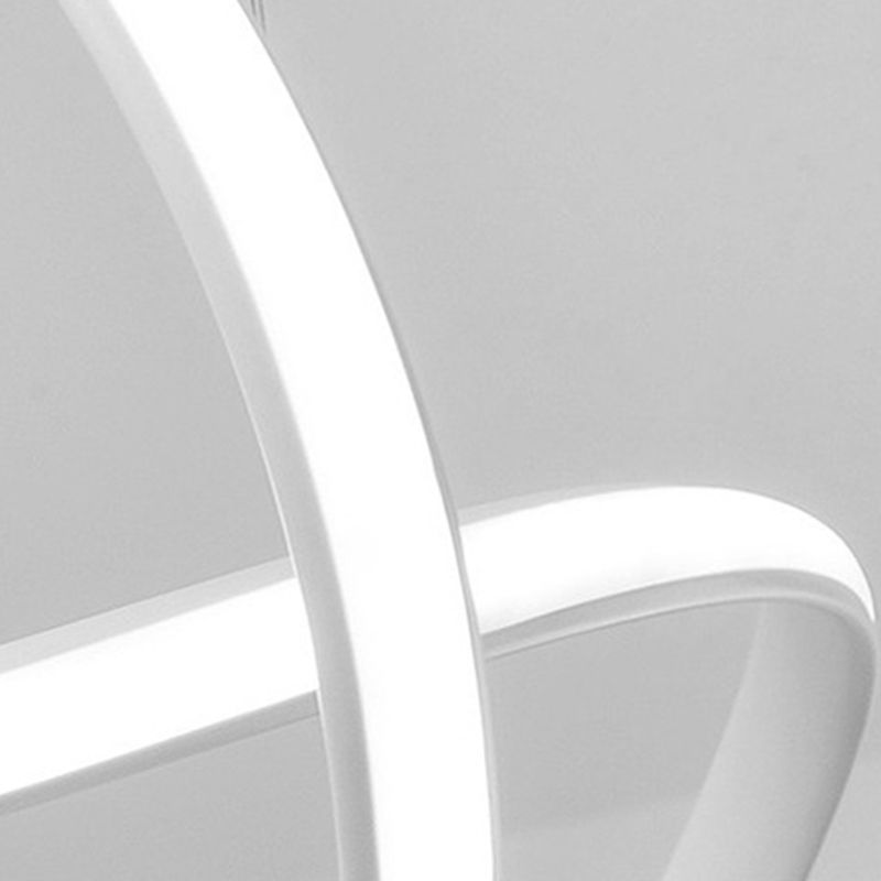 Moderna lampada sospesa in alluminio a pendente a led concisa con tonalità silicone